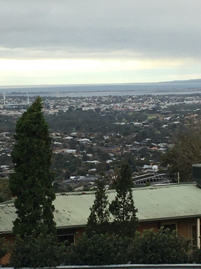 View of Geelong from lookout