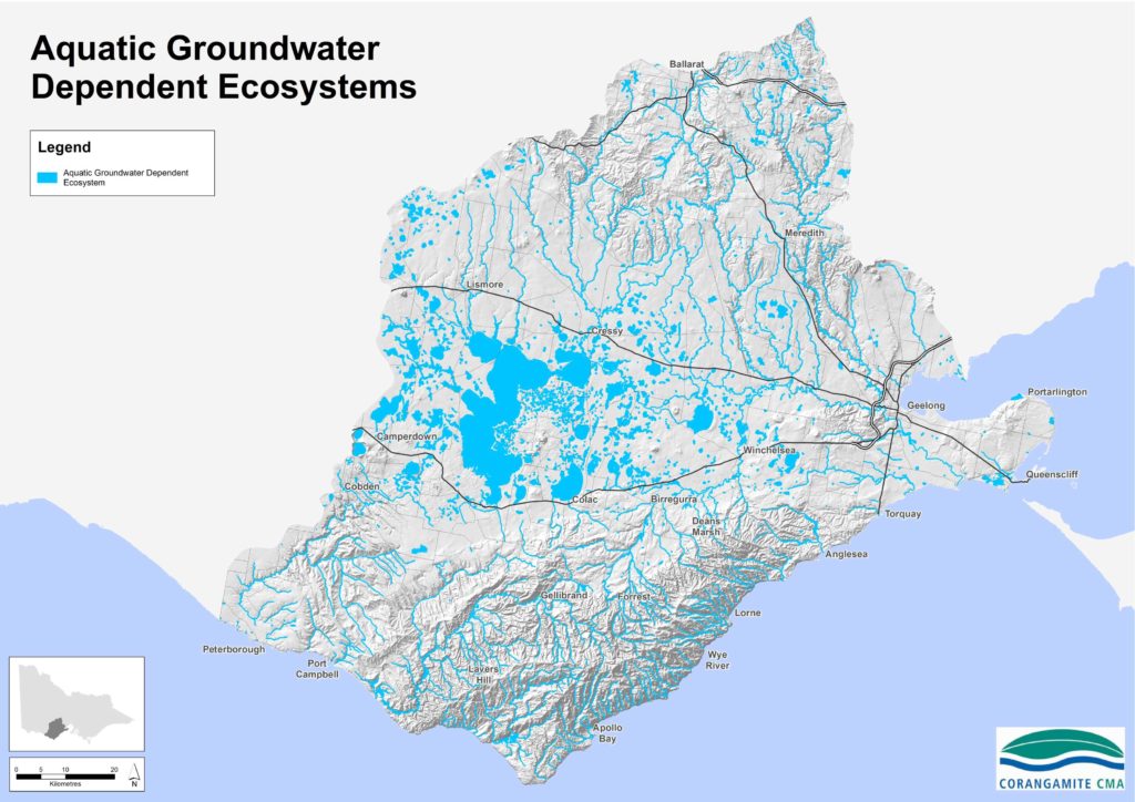 aquatic groundwater dependent ecosystems map