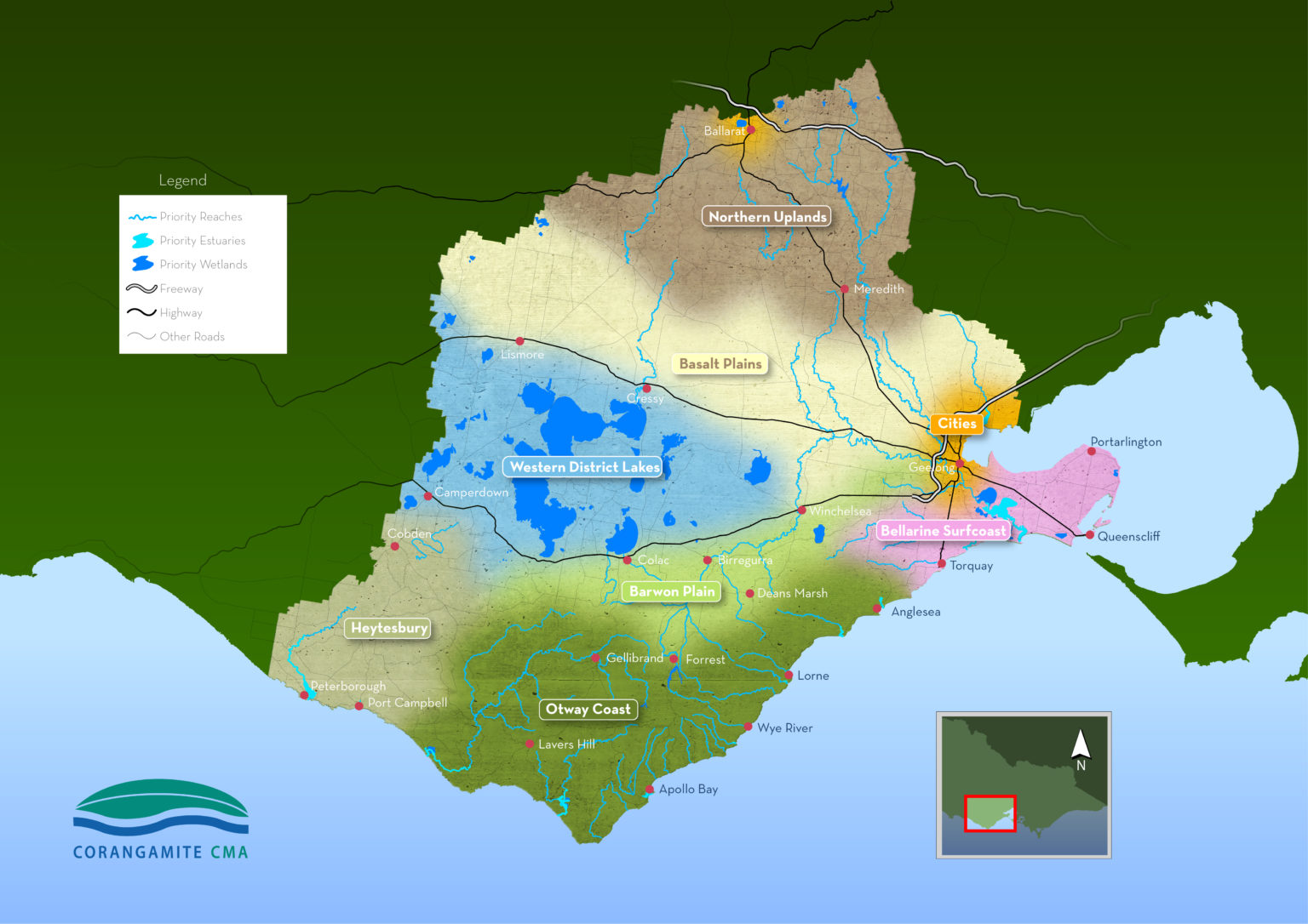 Regional maps Corangamite Regional Catchment Strategy